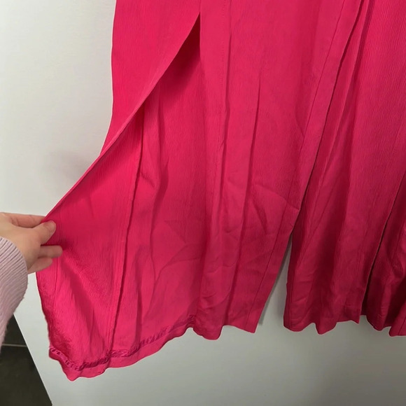 Trina Turk Genie Pink Front Slit Lounge Pants - Picture 4 of 7